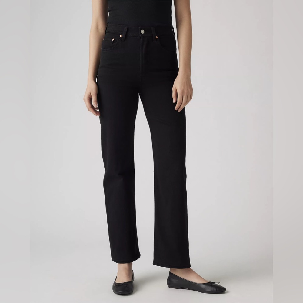 Levi's Black Straight Leg Jeans